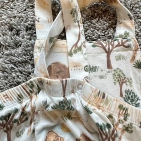 Angel Dear 12-18M Desert Landscape Print Viscose Bamboo Blend Baby Romper - Picture 7 of 8